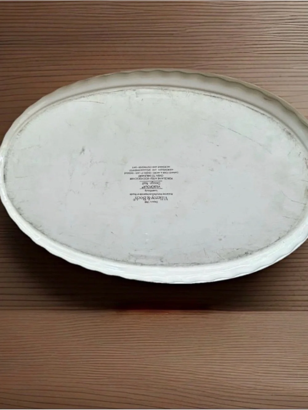 Villeroy & Boch Vilbofour Naif Farming Folk Art Large Oval Casserole Dish 15